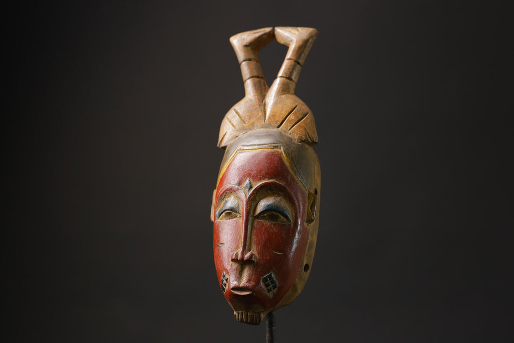 African Tribal Wood masks Hand Carved Guru Guro Home Décor Masks for wall-8574