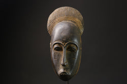 African wood mask antiques Home Décor Hand Carved Baule Guro Nice Masks for wall-8565