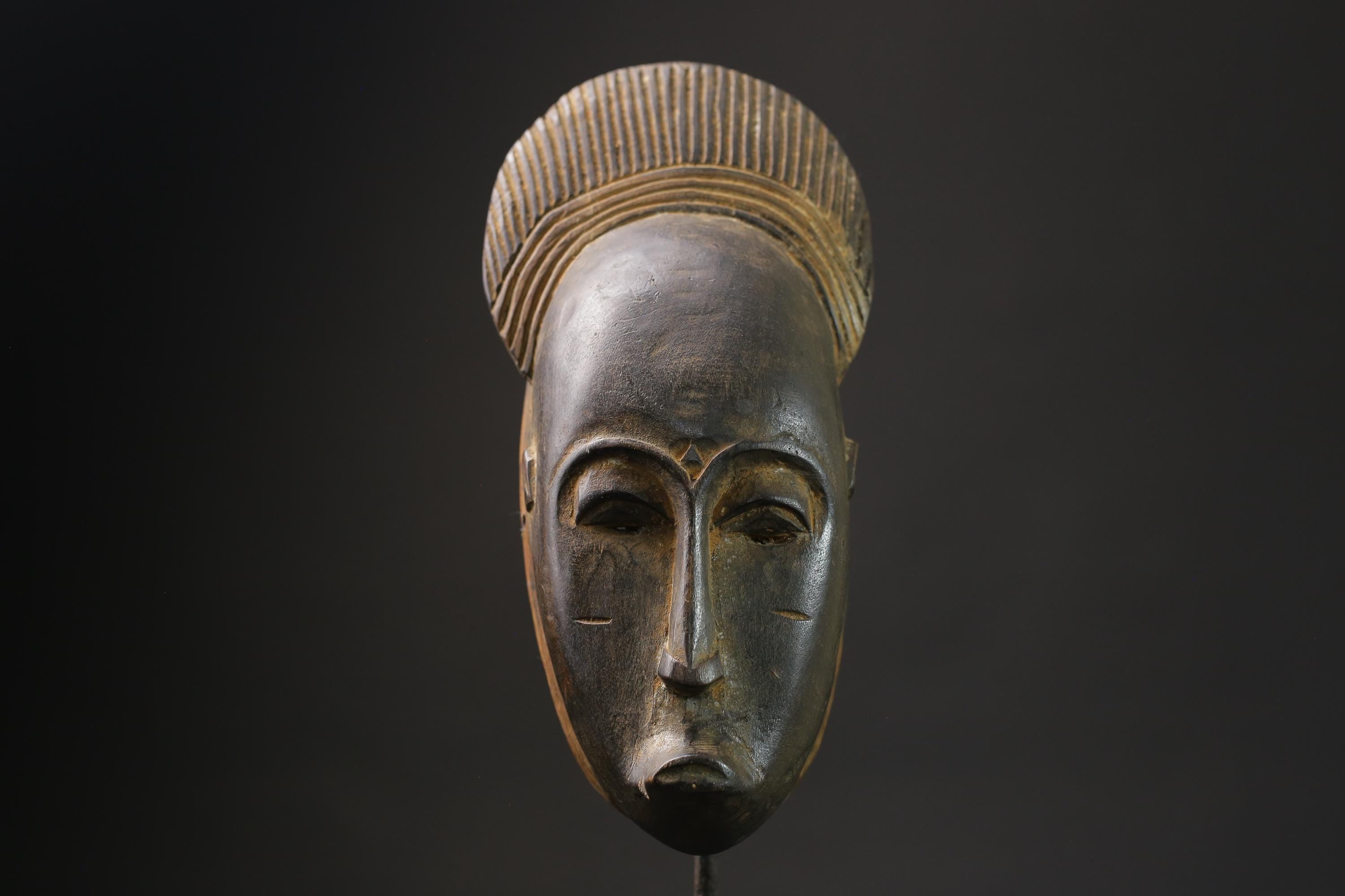 African wood mask antiques Home Décor Hand Carved Baule Guro Nice Masks for wall-8565
