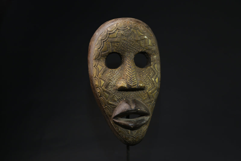 African Tribal Wood masks Hand Carved wooden wall decor tribe art mask dan -9662