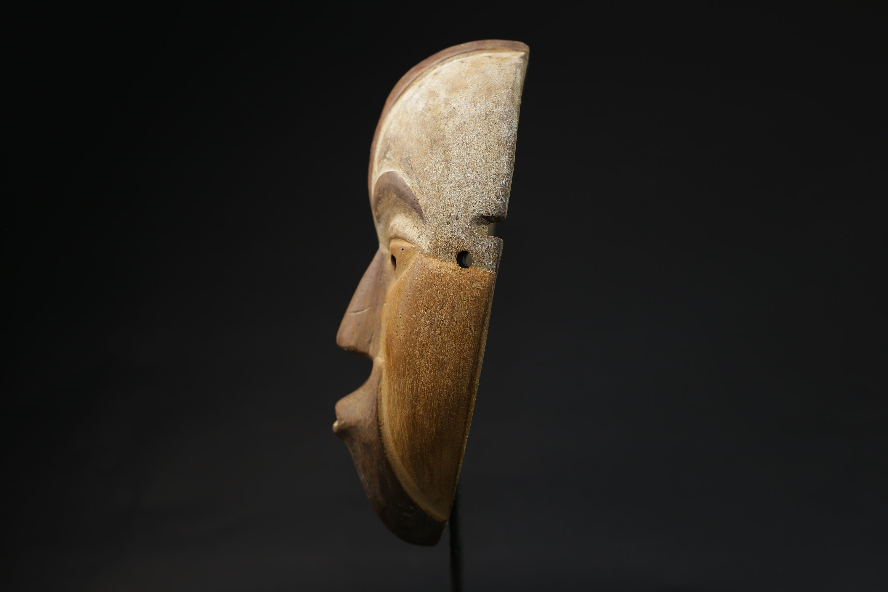 African Mask Tribal Face Mask Wood Hand Carved African Igbo Mask Nigeria-6831