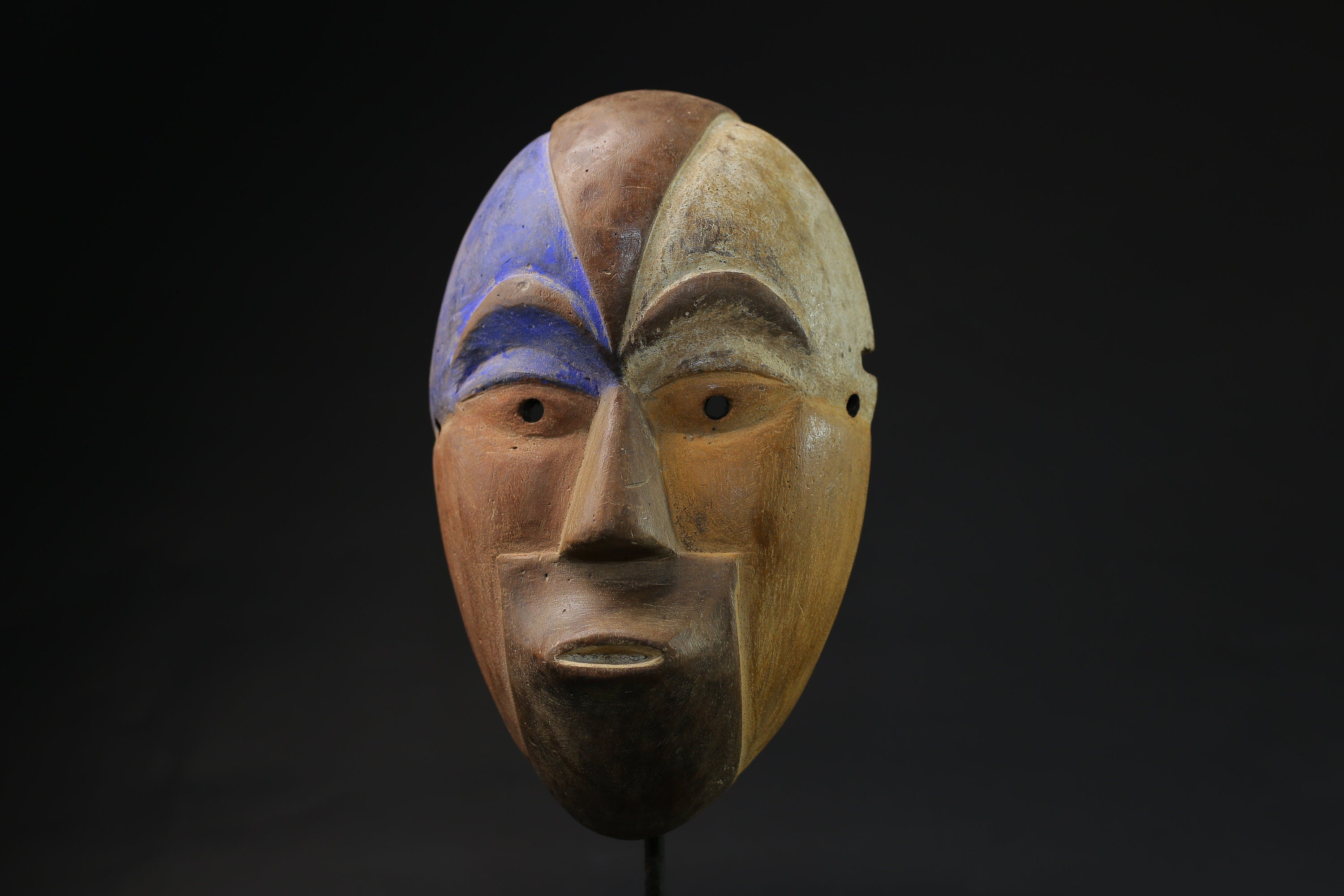 African Mask Tribal Face Mask Wood Hand Carved African Igbo Mask Nigeria-6831