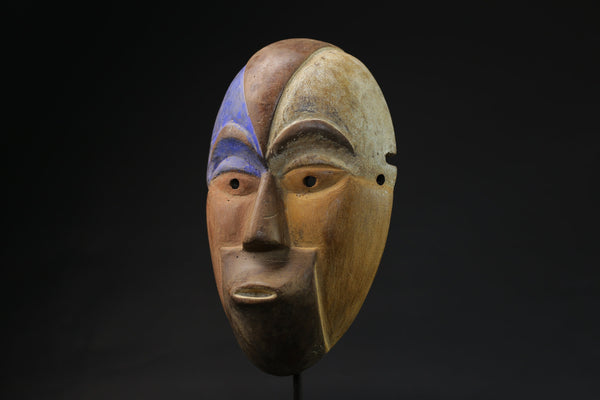 African Mask Tribal Face Mask Wood Hand Carved African Igbo Mask Nigeria-6831