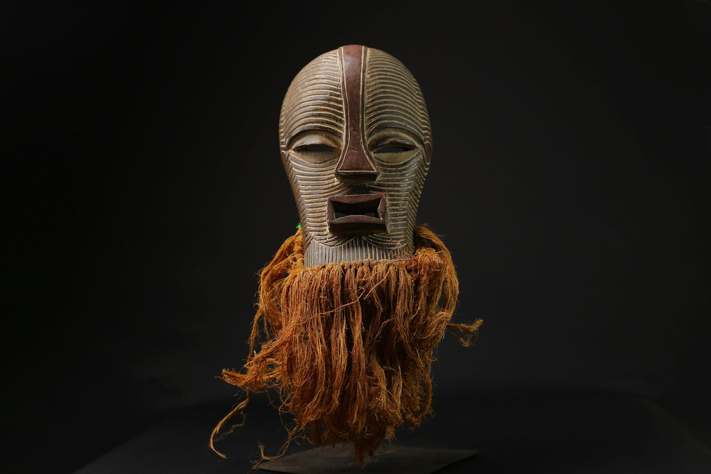 African Mask Wooden large songye kifwebe carved wooden Wall Hanging masks for wall-G2159