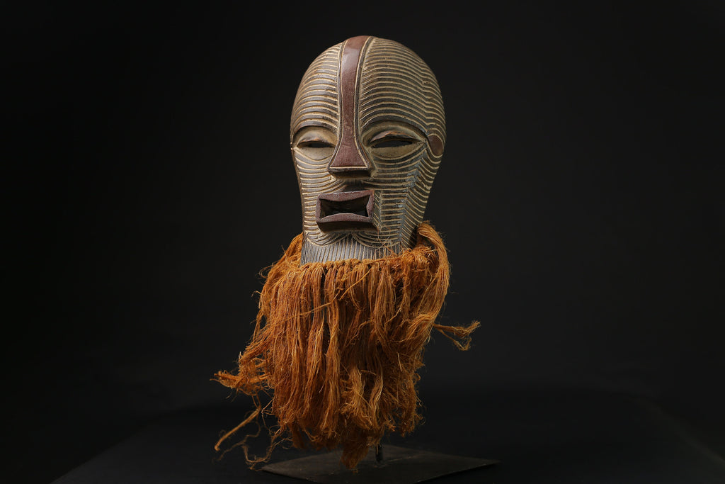 African Mask Wooden large songye kifwebe carved wooden Wall Hanging masks for wall-G2159