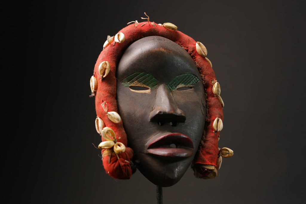 african wood mask antiques wood mask Face Mask African Dan Kran Masks for wall-9861