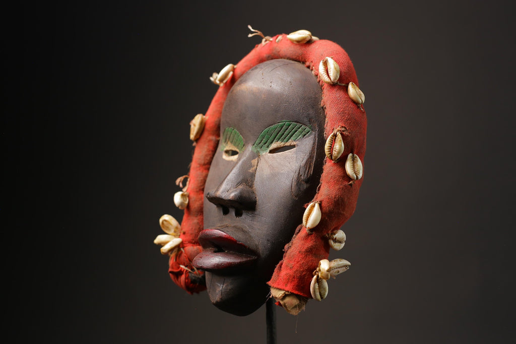 african wood mask antiques wood mask Face Mask African Dan Kran Masks for wall-9861