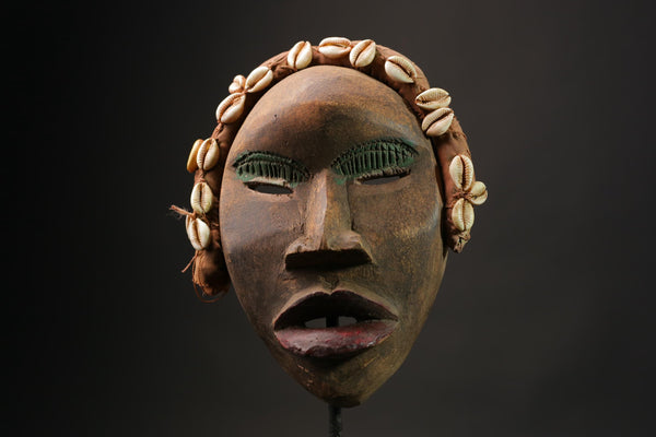 african wood mask antiques Vintage Carved Wood Hanging Grebo Mask Liberia Masks for wall-9868