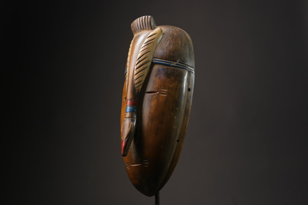 African Tribal Wood masks Guro vintage African mask large African Masks for wall-G2475