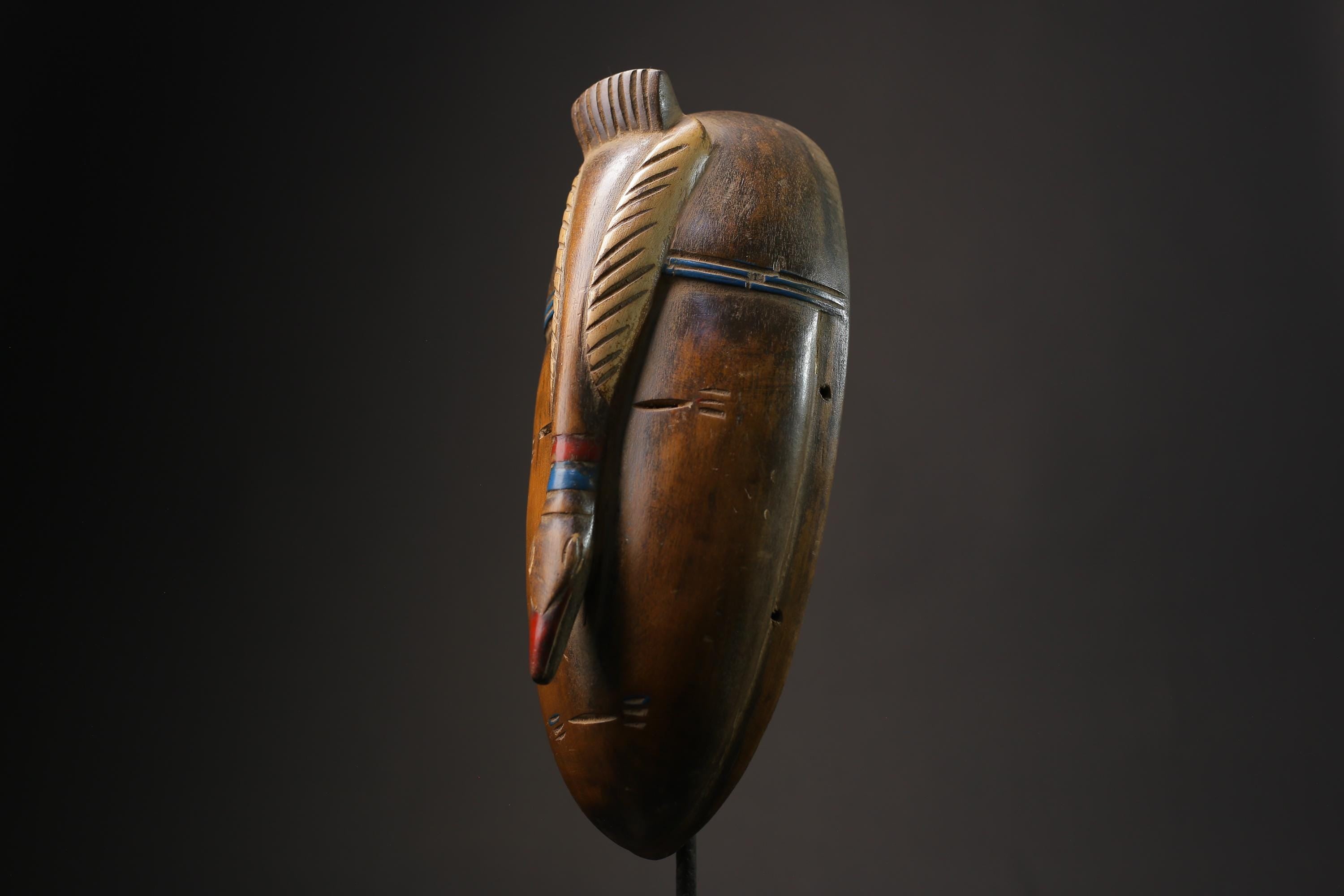 African Tribal Wood masks Guro vintage African mask large African Masks for wall-G2475