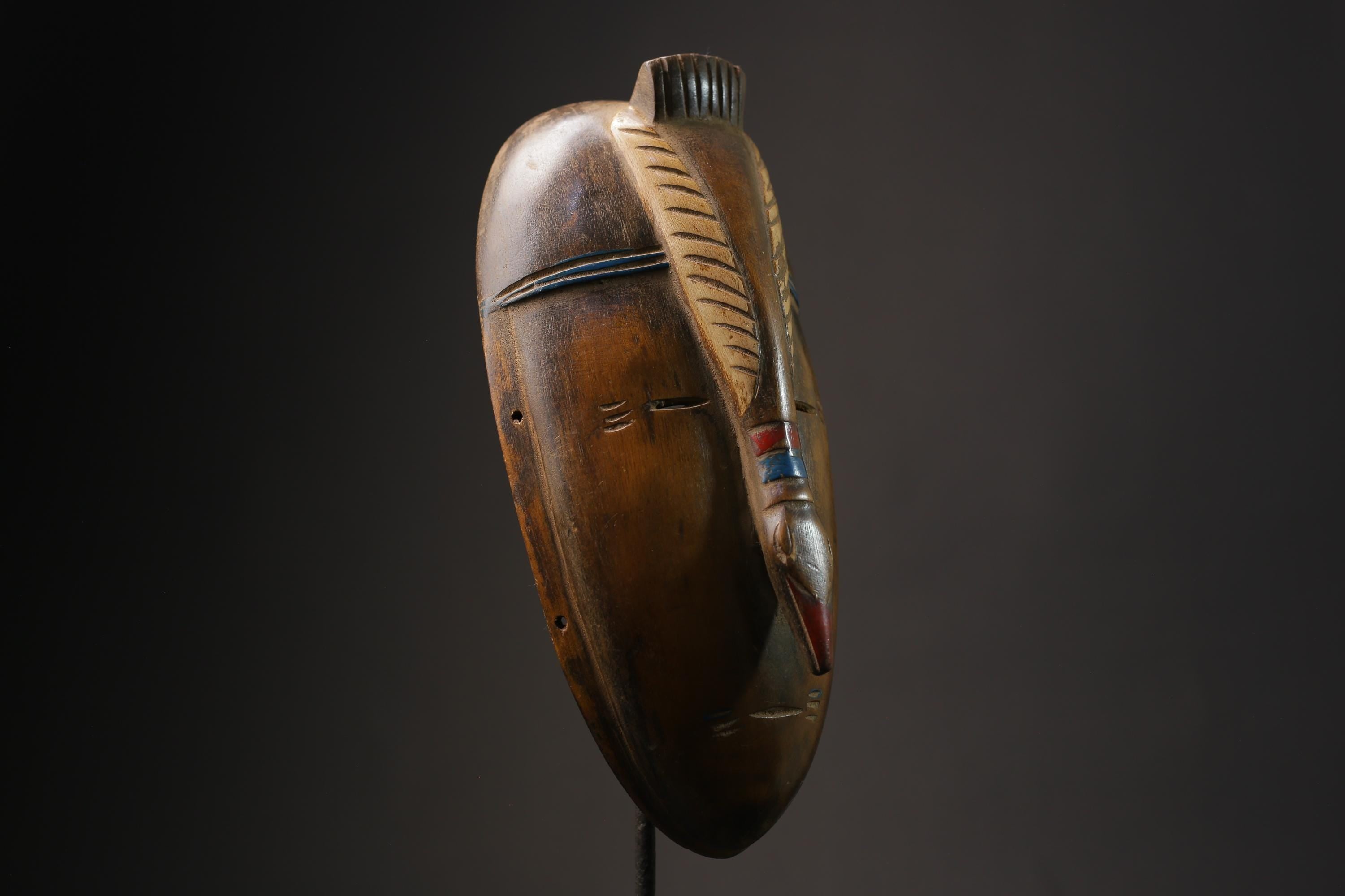 African Tribal Wood masks Guro vintage African mask large African Masks for wall-G2475