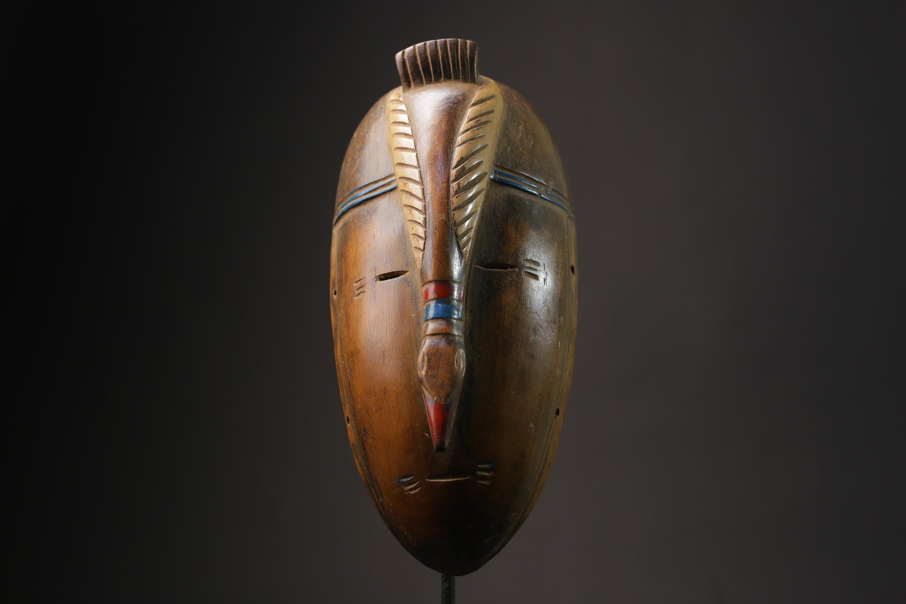 African Tribal Wood masks Guro vintage African mask large African Masks for wall-G2475