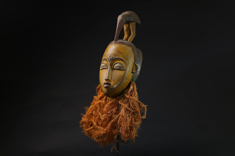African Mask Wall Hanging Primitive Art Guro vintage african mask large masks for wall-G2165