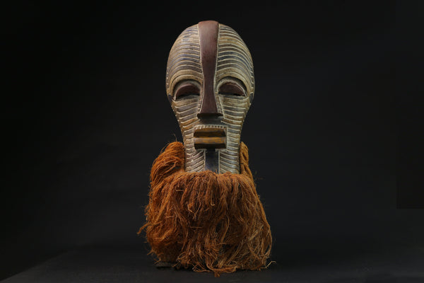 African Figure Carved Wooden Songye Kikashi Mask With Congo Tribe masks for wall-G2167