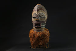 African Hand Carved mask collectors handmade antique Luba Songye masks for wall-G2170