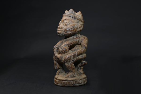 African sculpture Tribal Art Wooden Nkisi Nkondi Statue Nail Fetish  Home Décor statue-9663