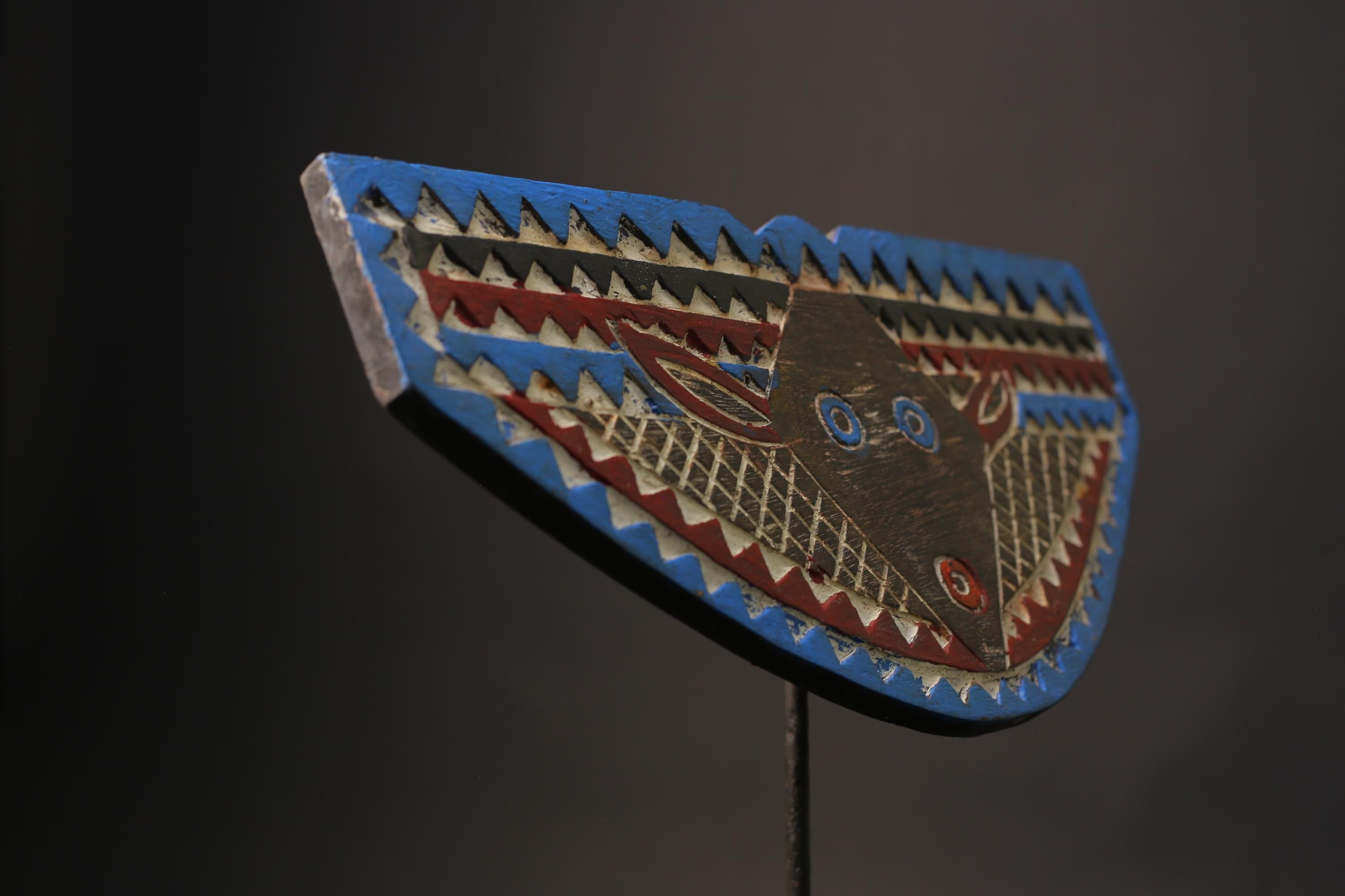 African wood mask antiques Hand Carved Old African Wall Decor Plank Masks for wall-9841