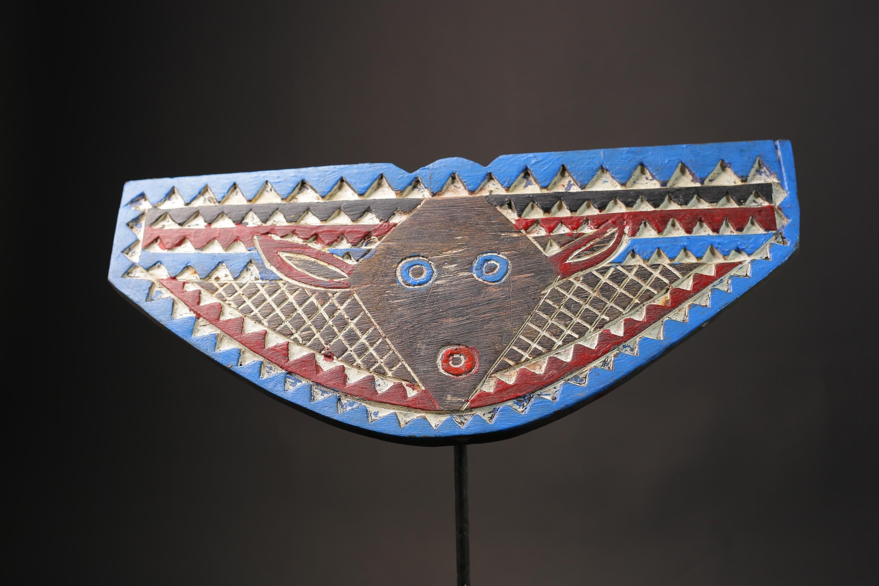African wood mask antiques Hand Carved Old African Wall Decor Plank Masks for wall-9841