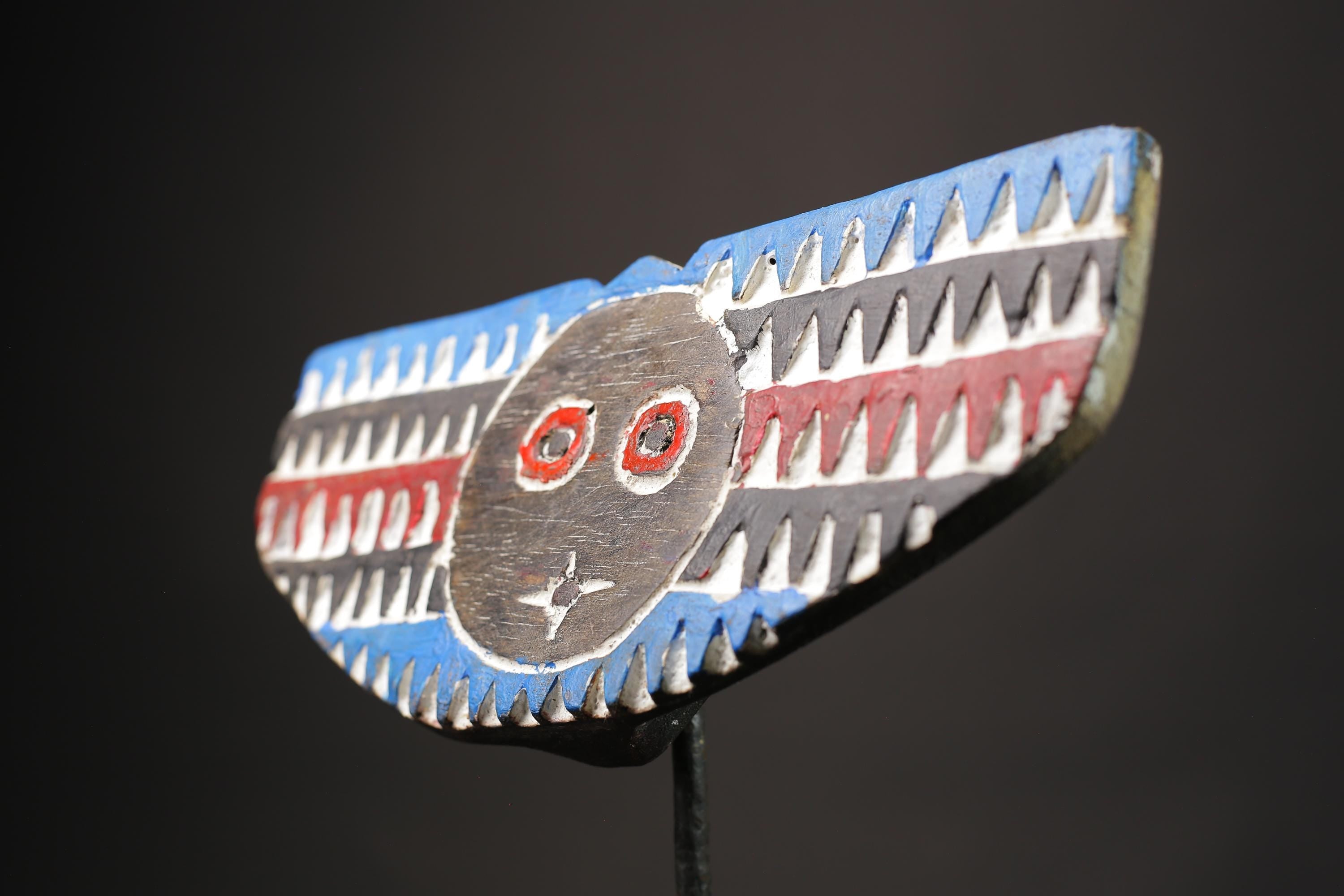 African wood mask antiques Tribal Face Bobo African male Bobo of Mali Masks for wall-9833