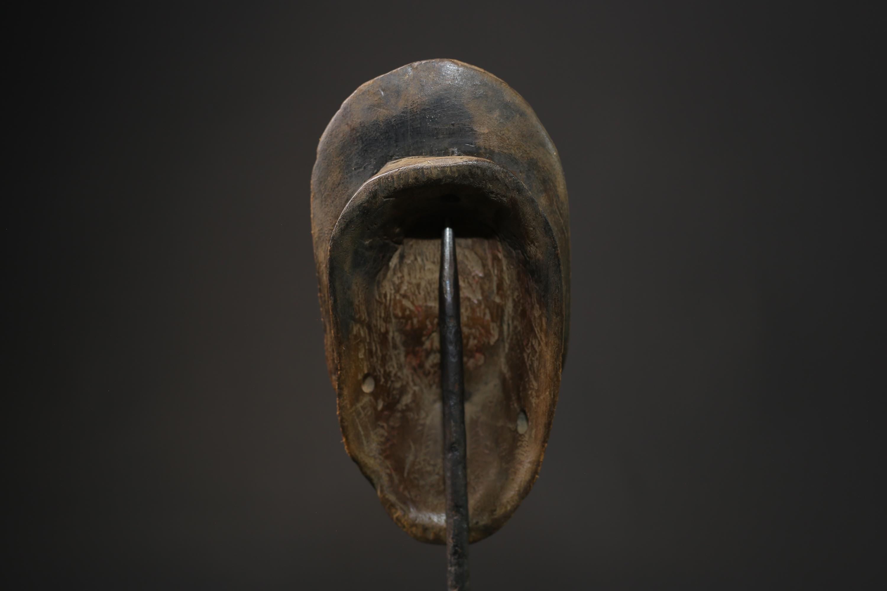African wood mask antiques Tribal African Art Face Mask African Guro Baule Masks for wall-8618