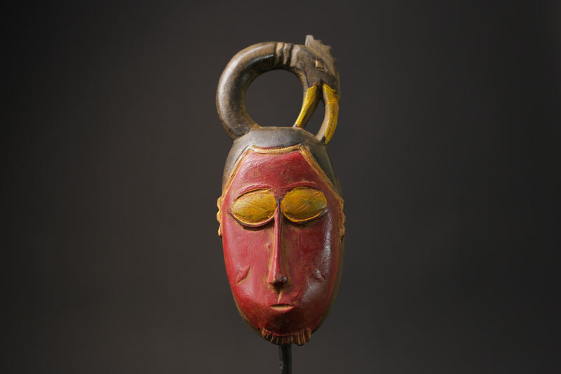 African wood mask antiques Tribal African Art Face Guro Mask Handmade Masks for wall-8620