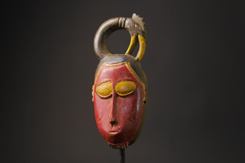 African wood mask antiques Tribal African Art Face Guro Mask Handmade Masks for wall-8620