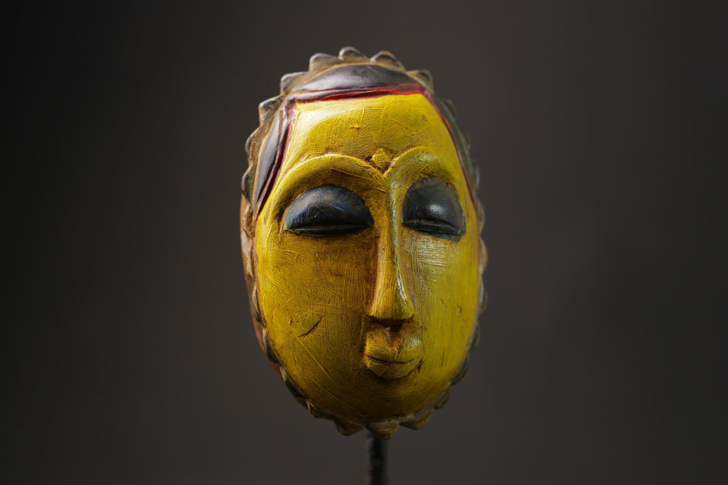 African wood mask antiques Tribal African Art Face Guro Mask Handmade Masks for wall-8623