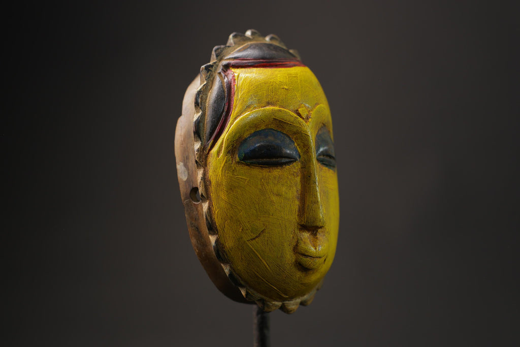 African wood mask antiques Tribal African Art Face Guro Mask Handmade Masks for wall-8623