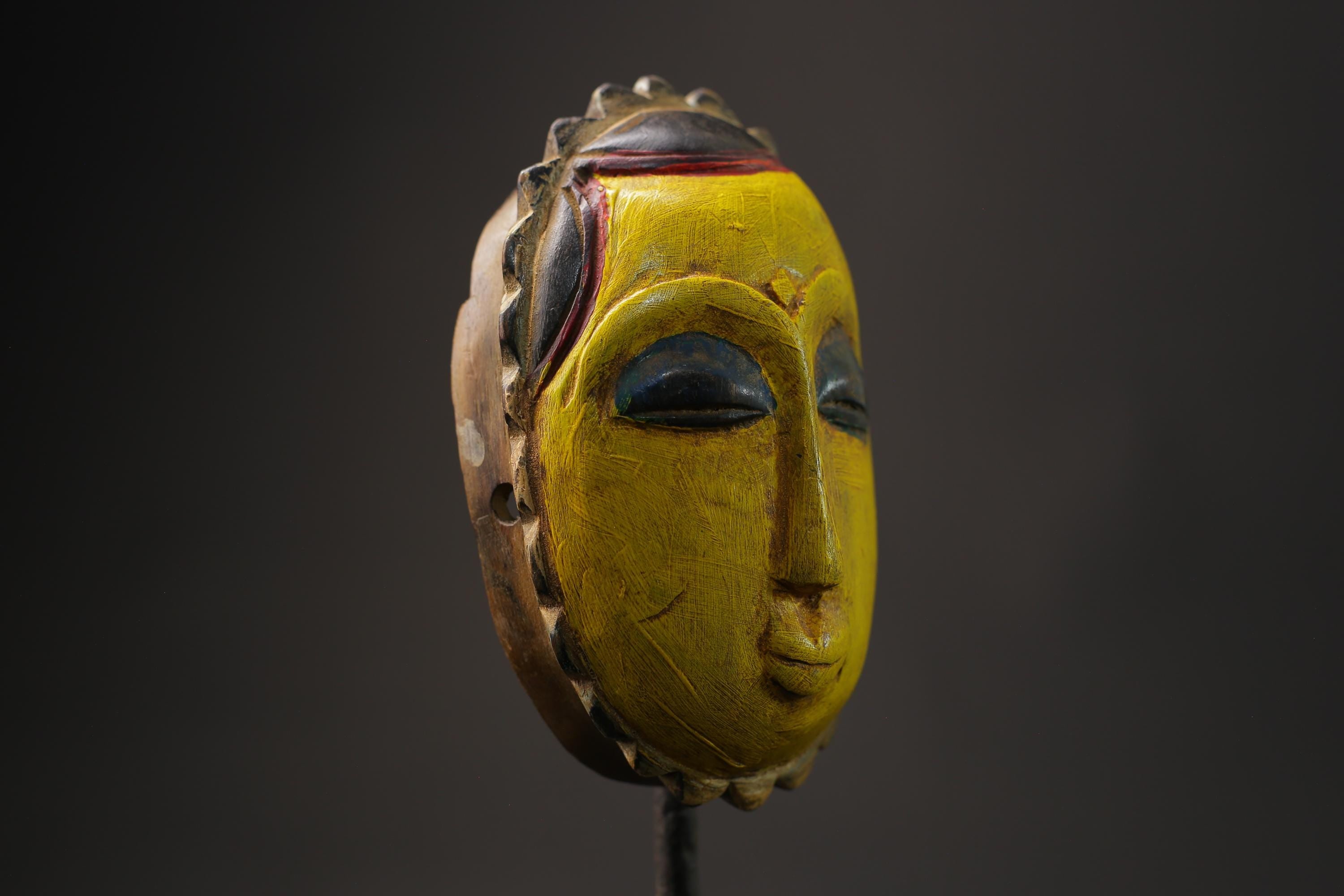 African wood mask antiques Tribal African Art Face Guro Mask Handmade Masks for wall-8623