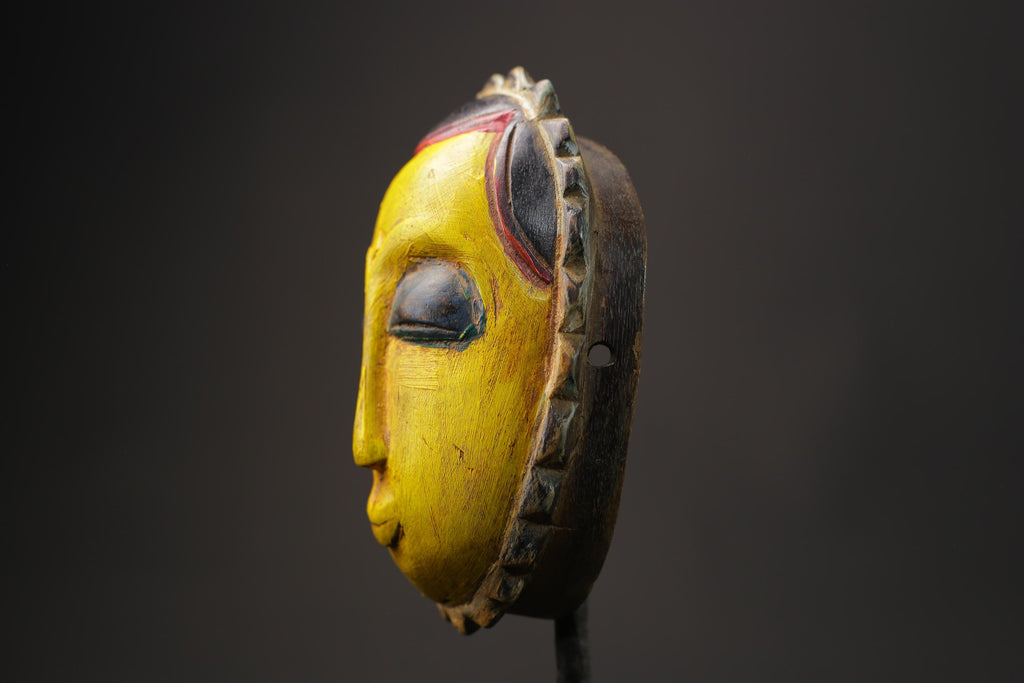 African wood mask antiques Tribal African Art Face Guro Mask Handmade Masks for wall-8623