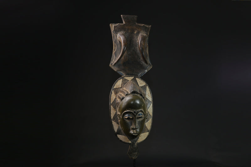African Mask Antiques Tribal Art Face Vintage Wood Carved Vintage Guro masks for wall-8307