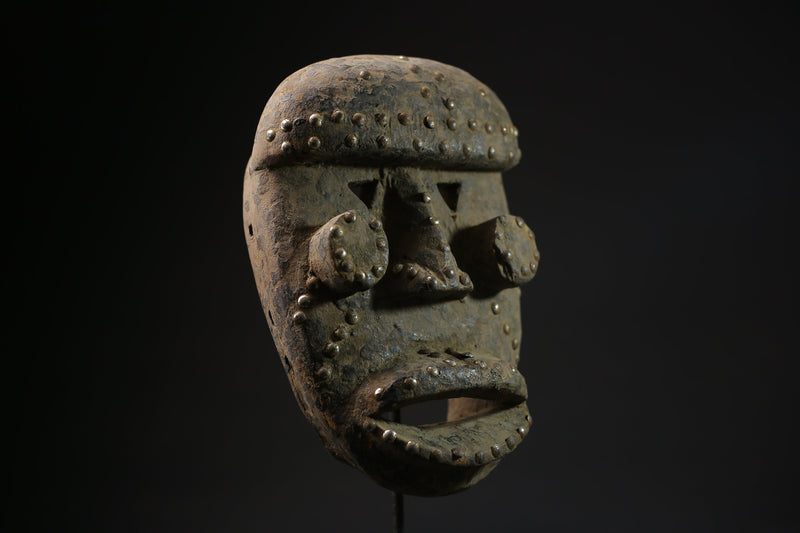 African Mask Carved Wood Tribal Mask vintage Carved Mask Dan Liberia Mask masks for wall-G2182