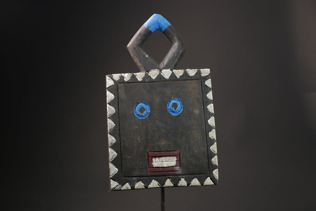 African Wood Masks Hanging Art African Masks Antiques Traditional GOLI Guru Masks for wall-9874