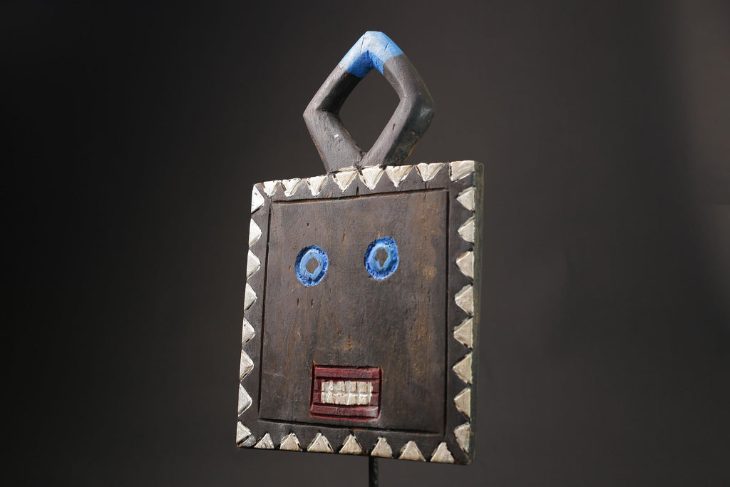 African Wood Masks Hanging Art African Masks Antiques Traditional GOLI Guru Masks for wall-9874