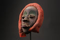 African Mask Antiques Tribal Face Vintage Wood DAN Carved Hanging Masks for wall-9885