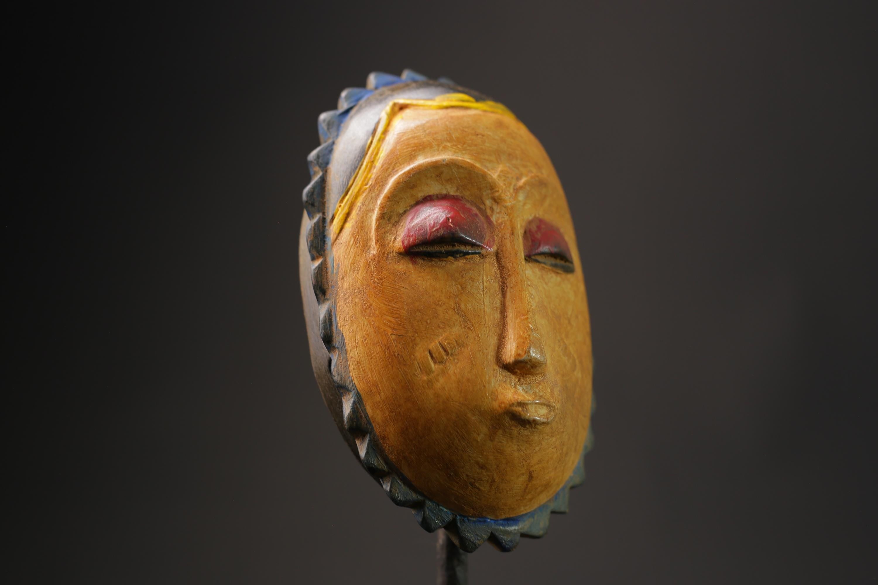 African wood mask antiques mask guro tribe masks antiques wall decor-8633