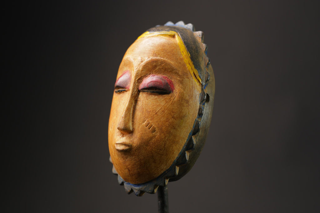 African wood mask antiques mask guro tribe masks antiques wall decor-8633