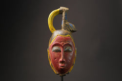 African wood mask antiques Guro Mask Wood Carved Dense Wood Masks for wall-8629