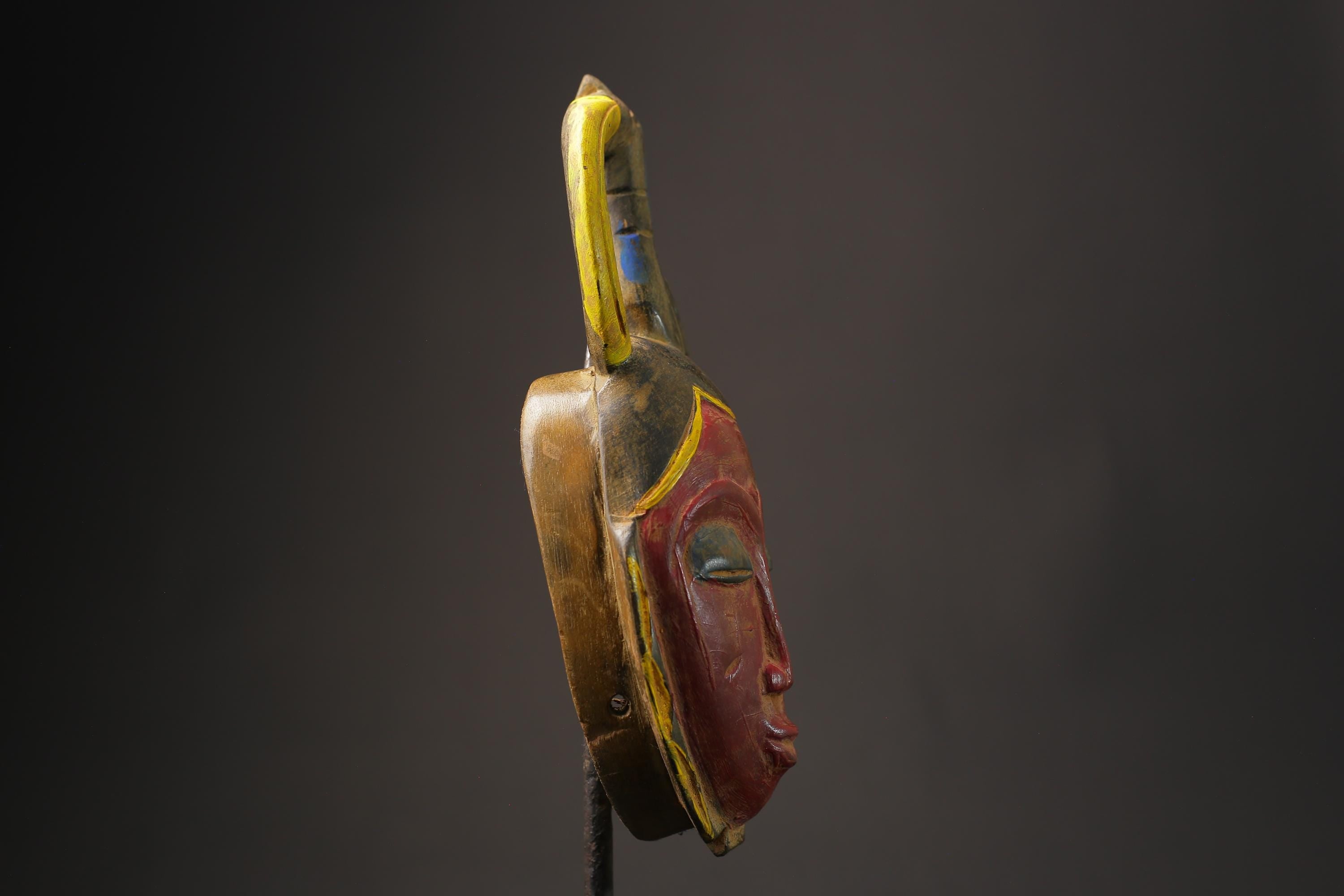 African wood mask antiques Guro Mask Wood Carved Dense Wood Masks for wall-8629