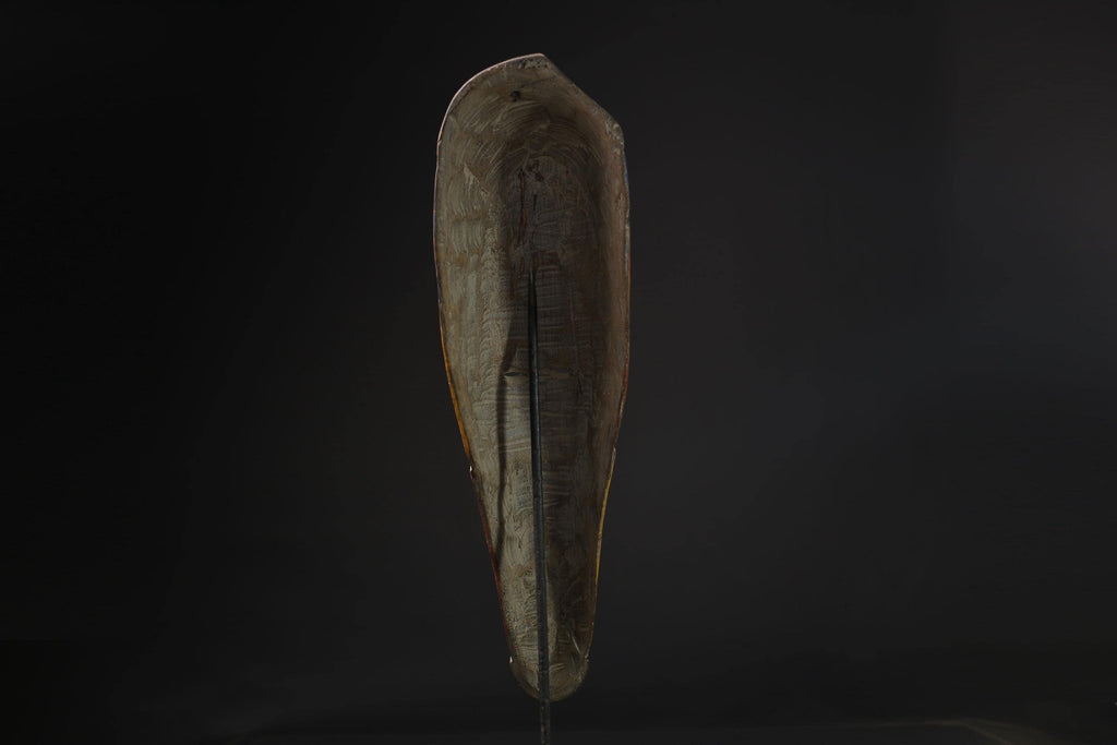 African Face Mask African Tribal Art Wooden Carved Fang Mask North Gabon-3698
