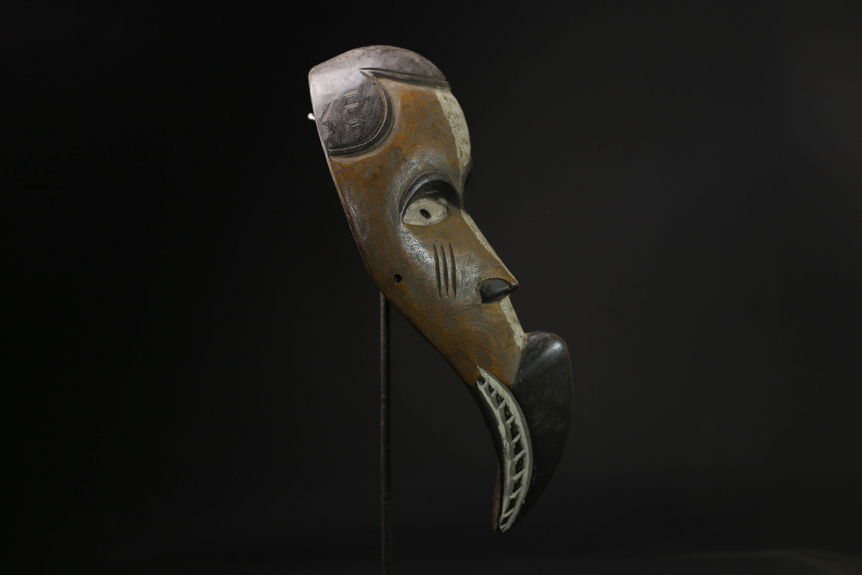 African Lega Mask wall mask Traditional masque vintage art tribal Home Déco-8341