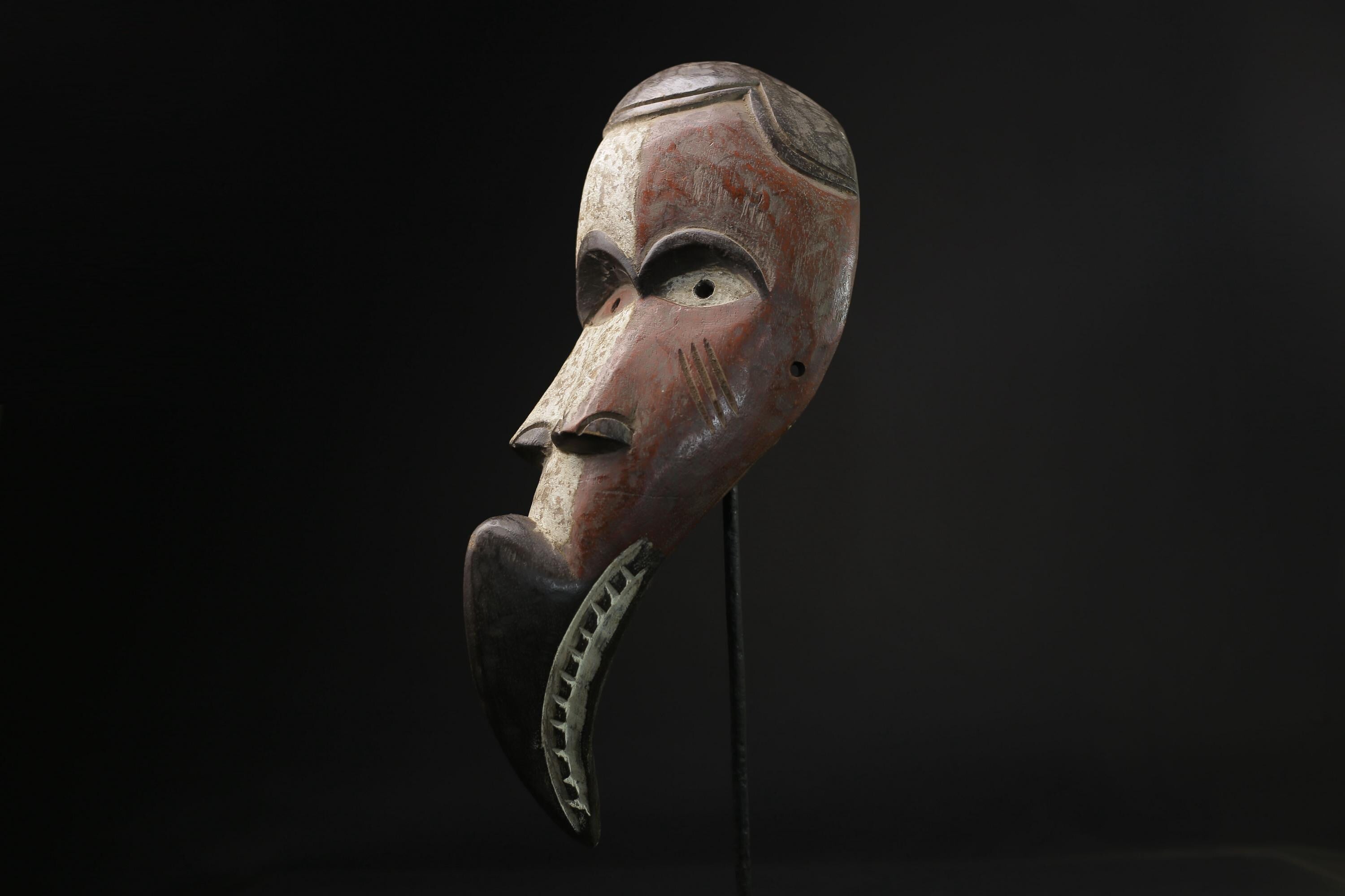 African Lega Mask wall mask Traditional masque vintage art tribal Home Déco-8341
