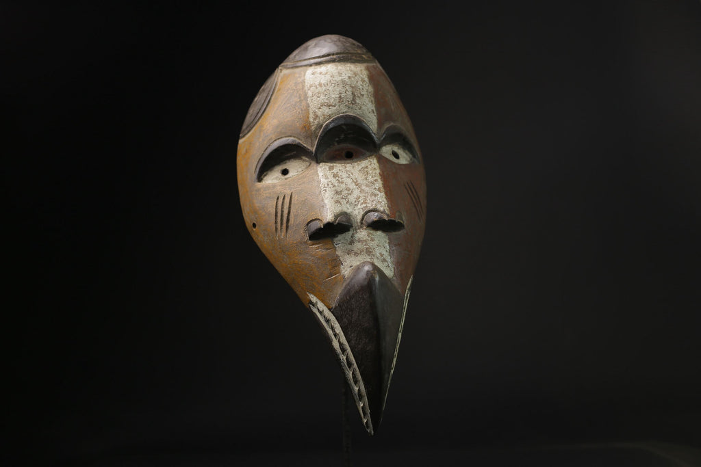 African Lega Mask wall mask Traditional masque vintage art tribal Home Déco-8341