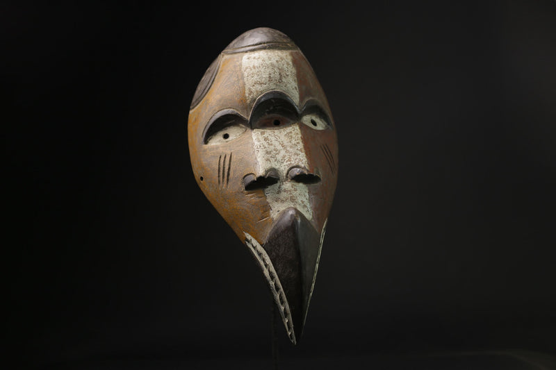 African Lega Mask wall mask Traditional masque vintage art tribal Home Déco-8341