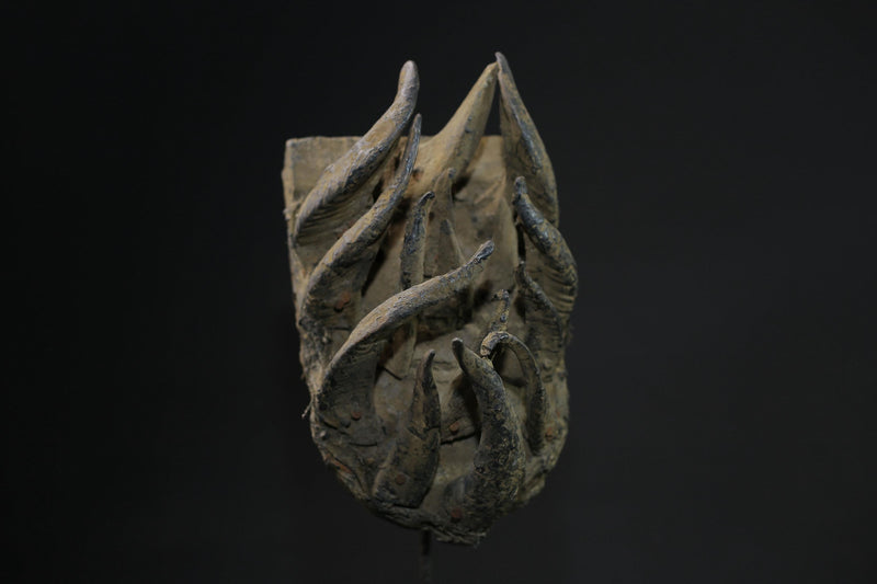 African Mask Carved Wood Tribal Mask vintage hanging tribal Gela War  masks for wall-G2195