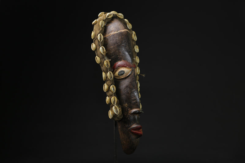 African Mask Carved Wood Tribal Mask vintage Carved Mask Dan Liberia Mask masks for wall-G2201