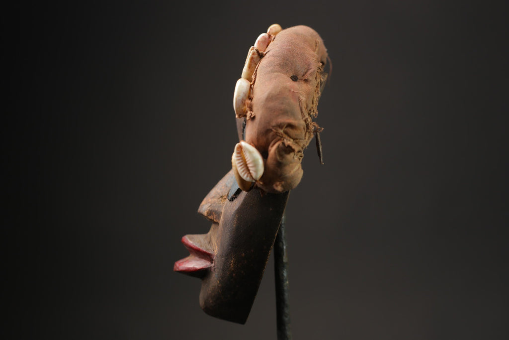 African wood mask antiques Décor carved wooden Hanging Dan Wall Hanging Masks for wall-9912