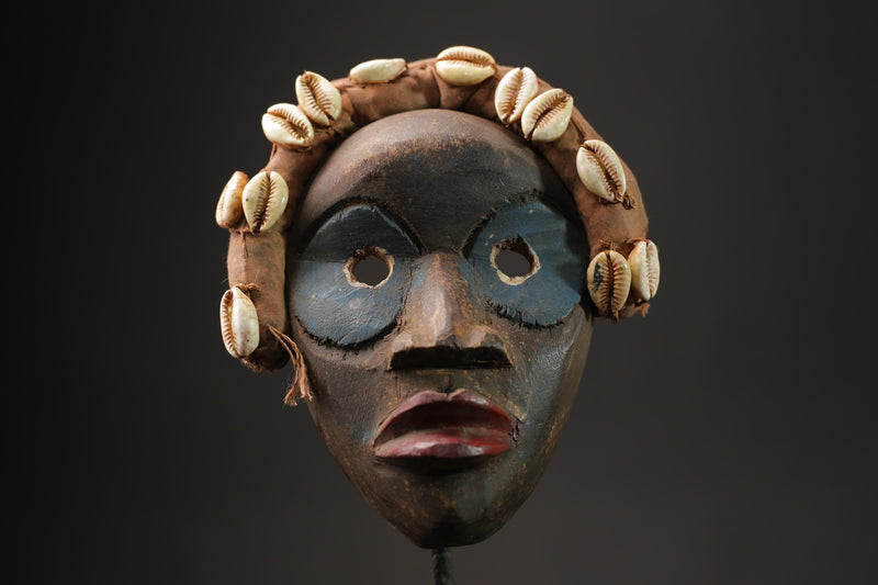 African wood mask antiques Décor carved wooden Hanging Dan Wall Hanging Masks for wall-9912