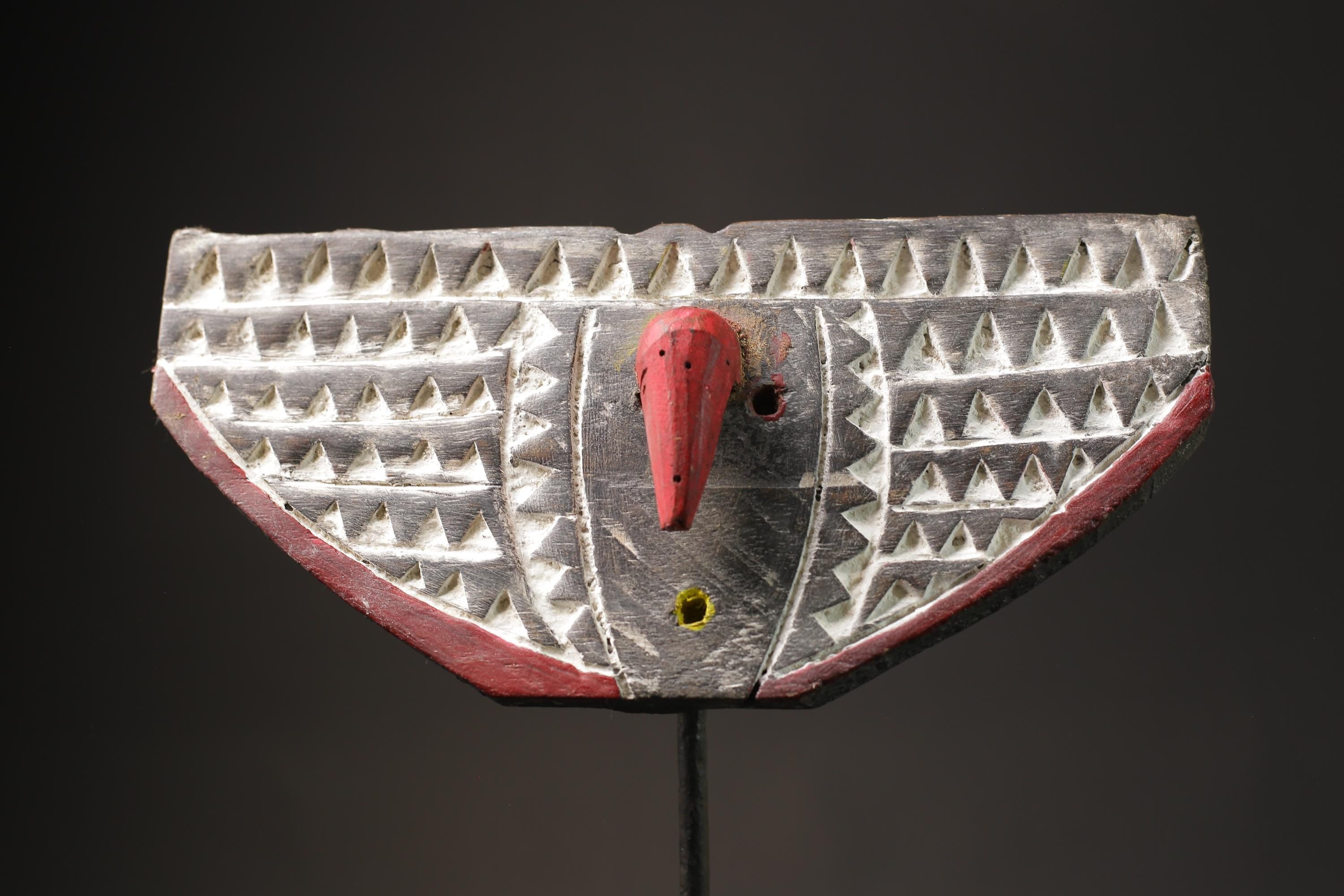 African Tribal Wood masks Art Bobo Peoples, Bwa Plank Owl Mask Tribal Masks for wall-9925