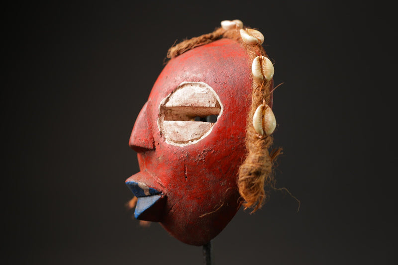 African Tribal Wood masks Sankofa Tribal Face Mask Wood Carved Wall Hanging-9929